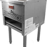 Omcan - 13" Stainless Steel Liquid Propane Wok Range - 47685