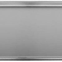 Omcan - 13″ x 18″ 20-Gauge Stainless Steel 1/2 Size Bun Pan or Sheet Pan with Open Bead, Pack of 3 - 81021