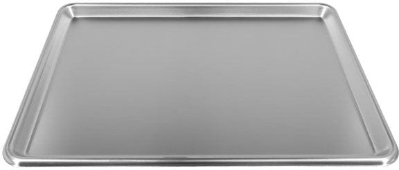 Omcan - 13″ x 18″ 20-Gauge Stainless Steel 1/2 Size Bun Pan or Sheet Pan with Open Bead, Pack of 5 - 81021