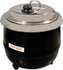Omcan - 13.7 QT Black Soup Kettle with Metal Lid (13 L) - FW-CN-0013