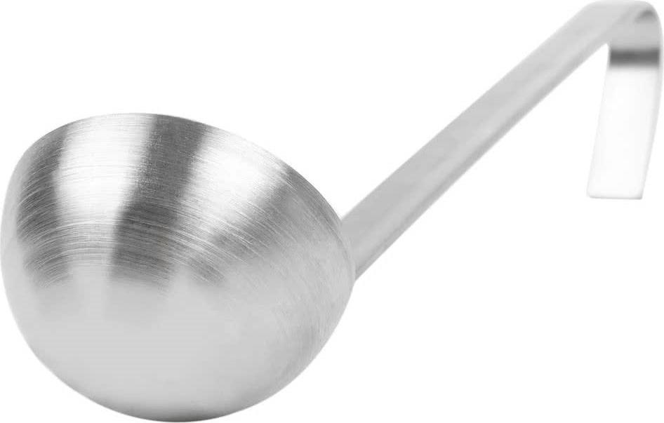 Omcan - 14" (4 oz - 120 ml) Two Piece Stainless Steel Ladle, Pack of 50 - 80409