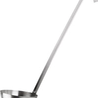 Omcan - 14" (6 oz - 180 ml) Two Piece Stainless Steel Ladle, Pack of 30 - 80410