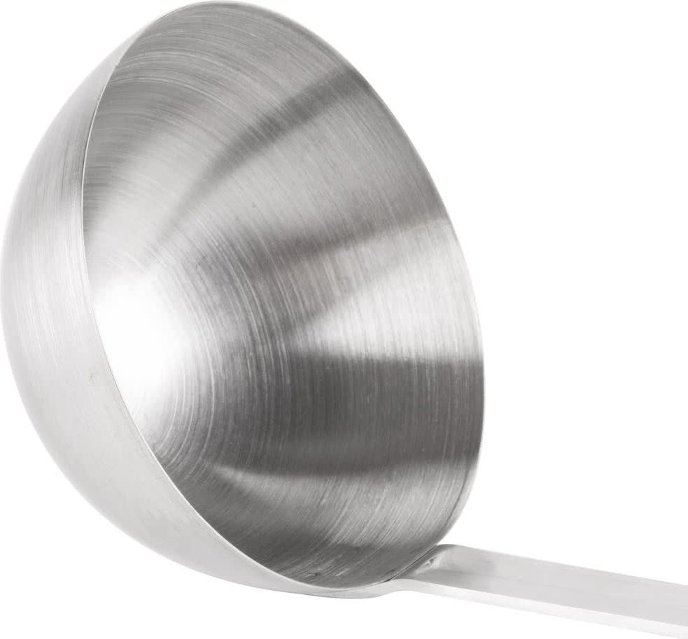 Omcan - 14" (6 oz - 180 ml) Two Piece Stainless Steel Ladle, Pack of 30 - 80410
