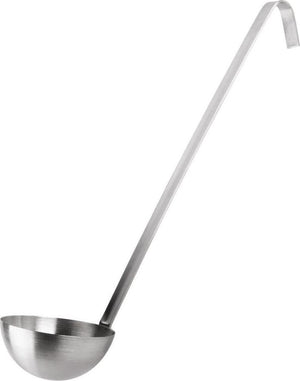 Omcan - 14" (8 oz - 240 ml) Two Piece Stainless Steel Ladle, 50/cs - 80411