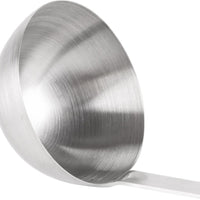Omcan - 14" (8 oz - 240 ml) Two Piece Stainless Steel Ladle, Pack of 25 - 80411