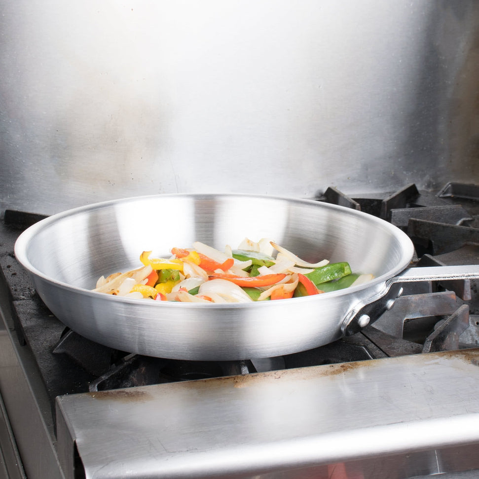 Omcan - 14" Commercial Grade Aluminum Fry Pan, Pack of 2 - 43333