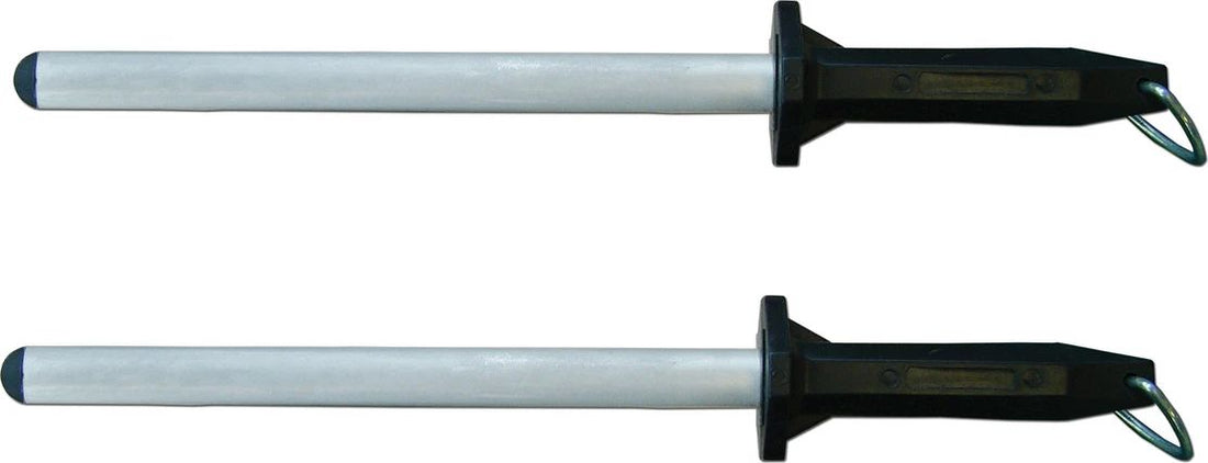 Omcan - 14" Diamond Steel Sharpening Rod, Pack of 2 - 13775