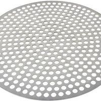 Omcan - 14" Disk Aluminium Perforated Pizza Pan, Pack of 15 - 46744