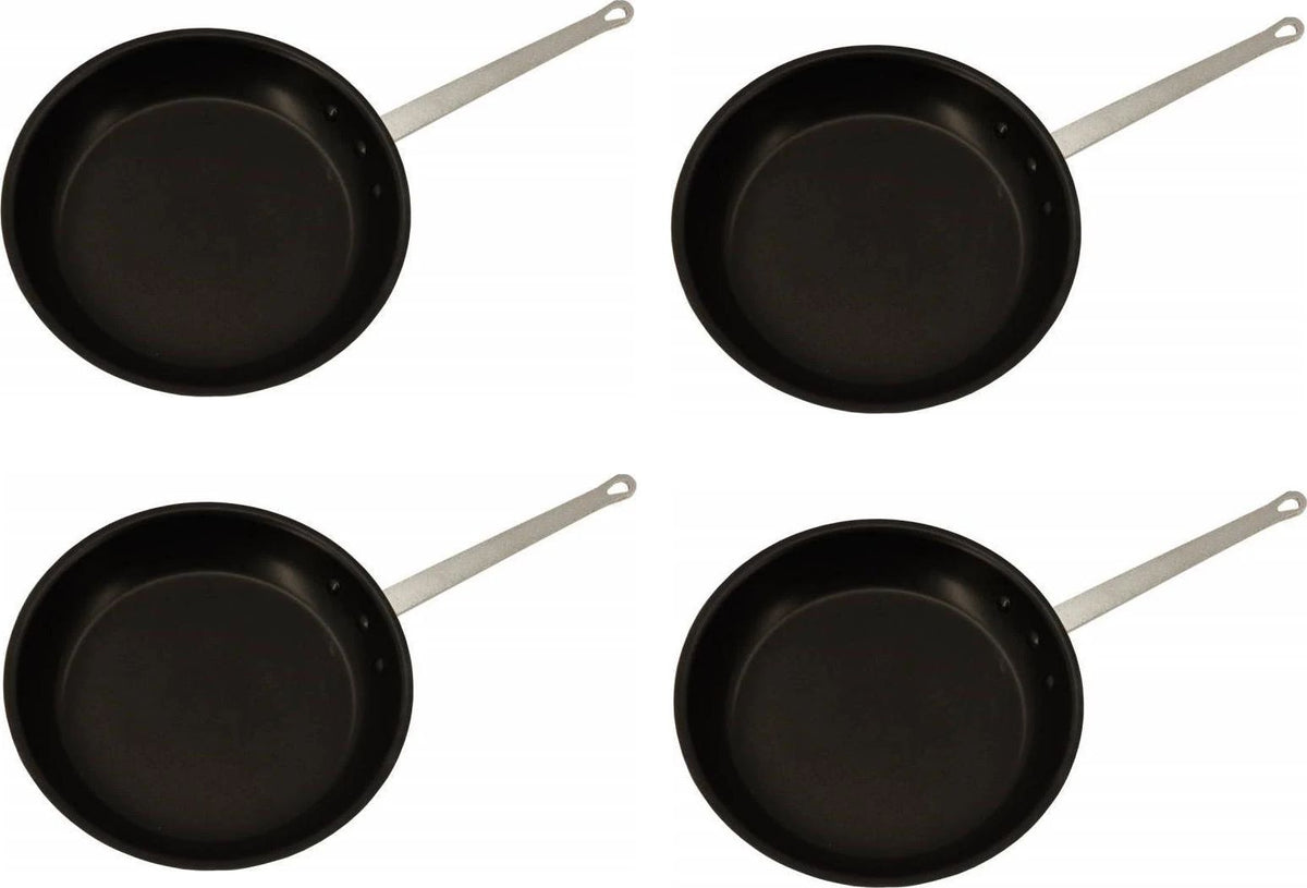 Omcan - 14" Eclipse Finish Commercial Grade Aluminum Fry Pan, Pack of 2 - 43338