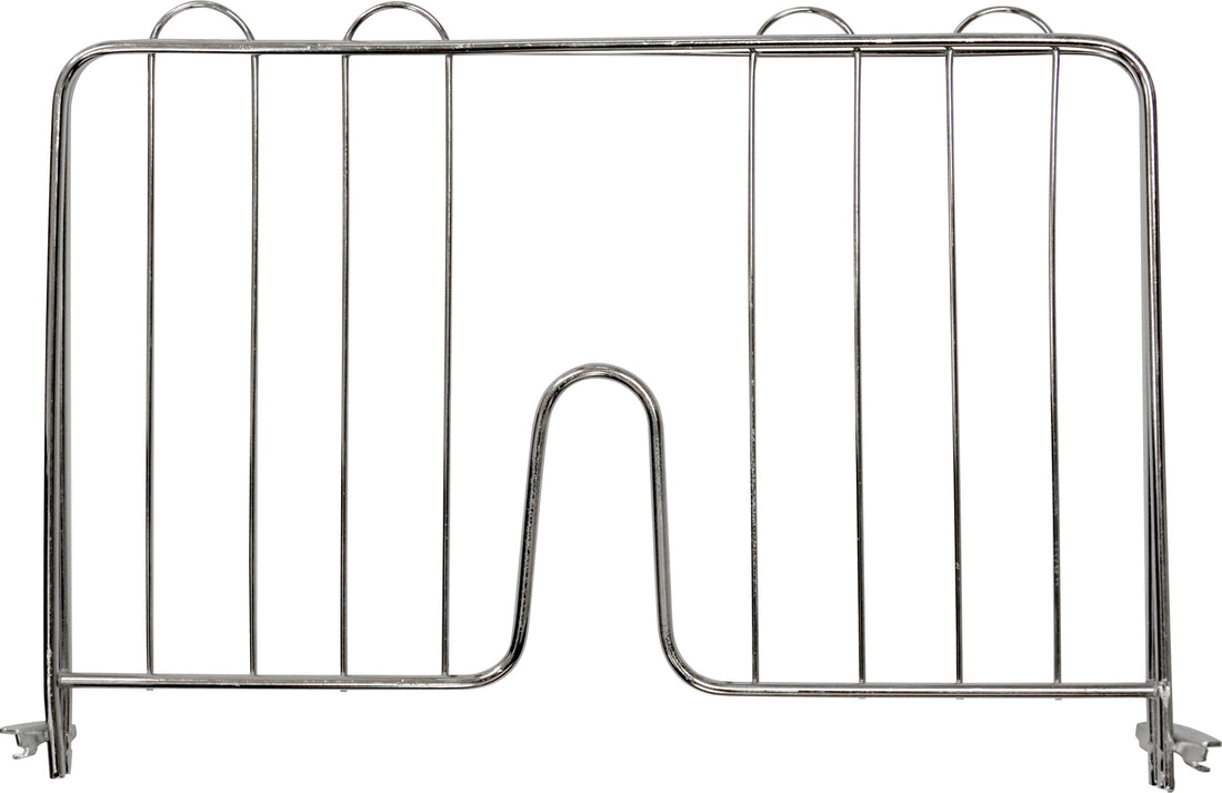 Omcan - 14” Pressure-Fit Shelf Divider For Chrome Shelving, Pack of 15 - 24255