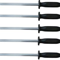 Omcan - 14" Round Sharpening Steel, Pack of 5 - 13927