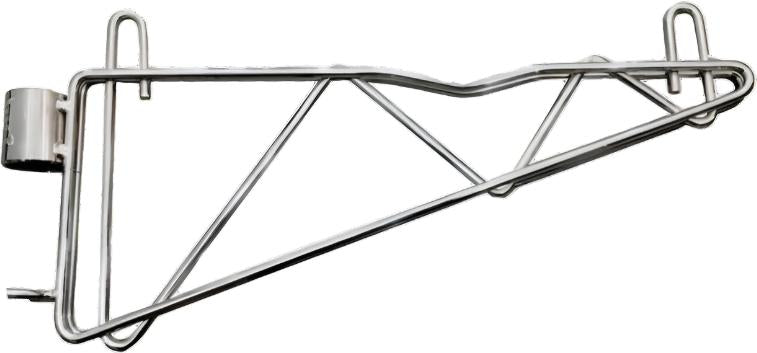 Omcan - 14" Single Chrome Post Bracket, Pack of 8 - 48733