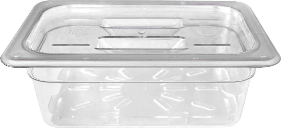 Omcan - 1/4 Size 4" Deep Clear Food Pan - 80062