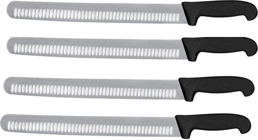 Omcan - 14” Victoria USA G-Edge Blade Slicer Knife with Super Fiber Handle, Pack of 4 - 18620