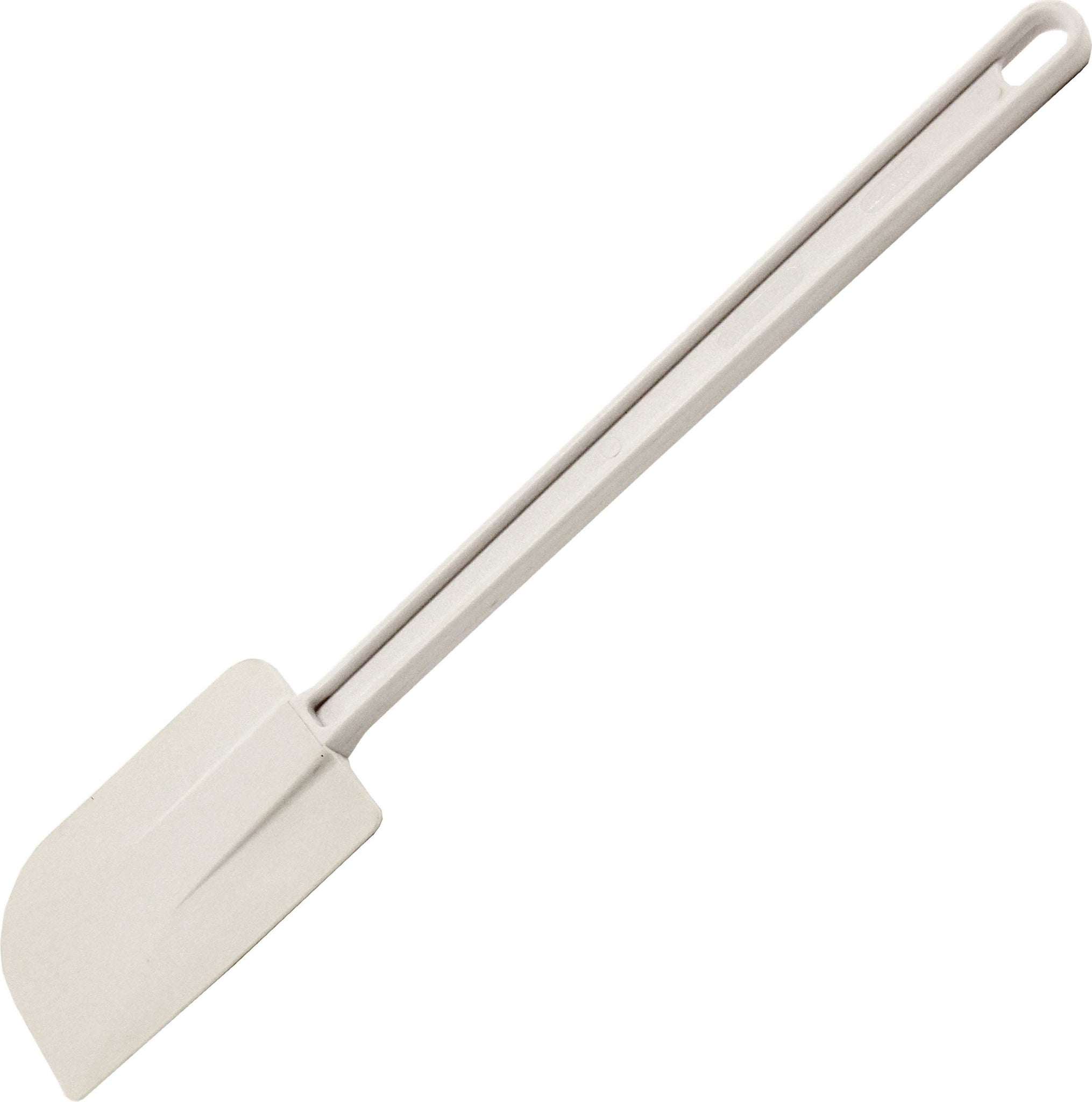 Omcan - 14” White Rubber Spatula with Flat Blade, 100/cs - 80031