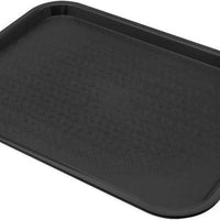 Omcan - 14" x 18" Black Food Tray (356 mm x 457 mm), Pack of 20 - 80103