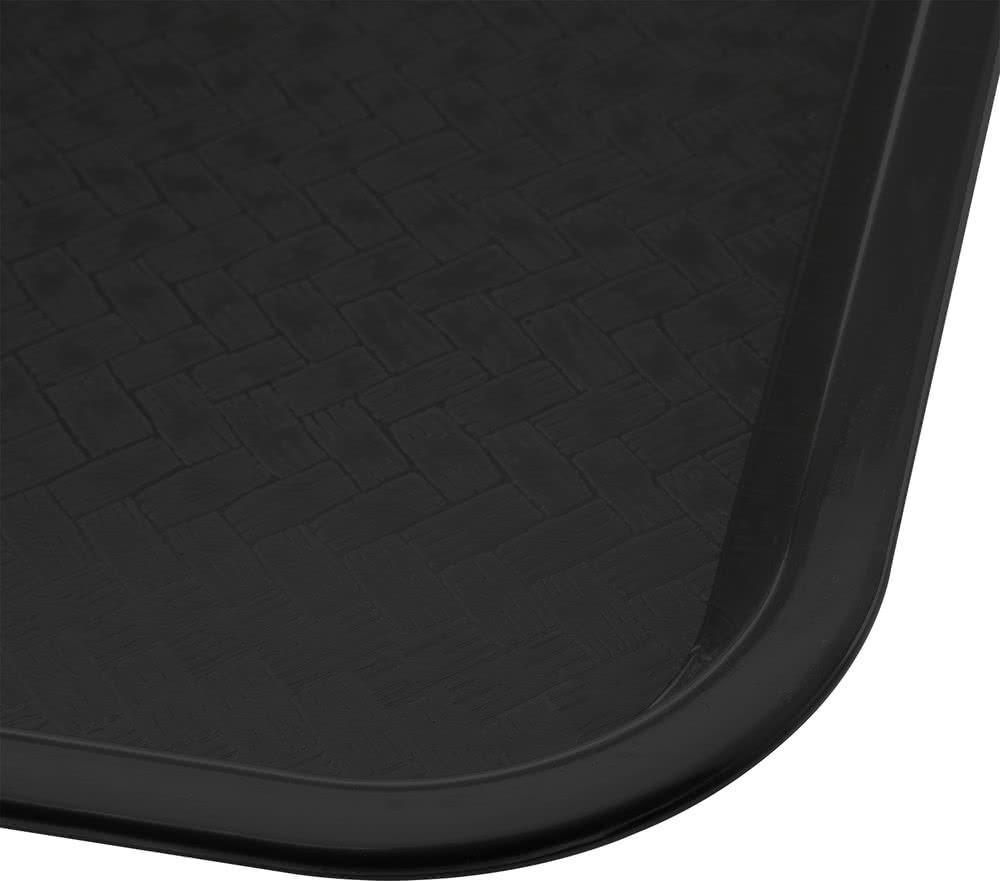 Omcan - 14" x 18" Black Food Tray (356 mm x 457 mm), Pack of 20 - 80103