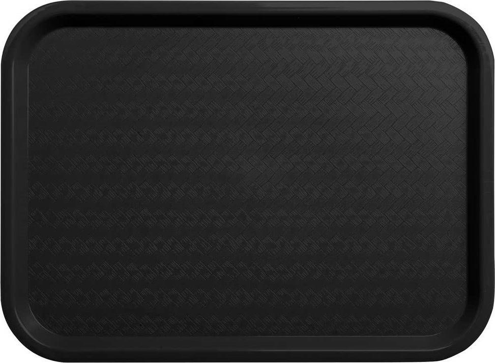 Omcan - 14" x 18" Black Food Tray (356 mm x 457 mm), Pack of 20 - 80103