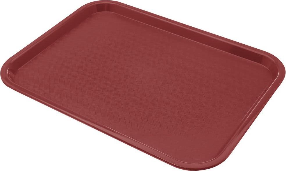 Omcan - 14" x 18" Burgundy Food Tray (356 mm x 457 mm), Pack of 20 - 80106