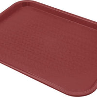 Omcan - 14" x 18" Burgundy Food Tray (356 mm x 457 mm), Pack of 20 - 80106