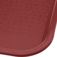 Omcan - 14" x 18" Burgundy Food Tray (356 mm x 457 mm), Pack of 20 - 80106