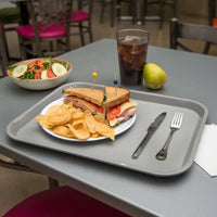 Omcan - 14" x 18" Grey Food Tray (356 mm x 457 mm), Pack of 20 - 80101