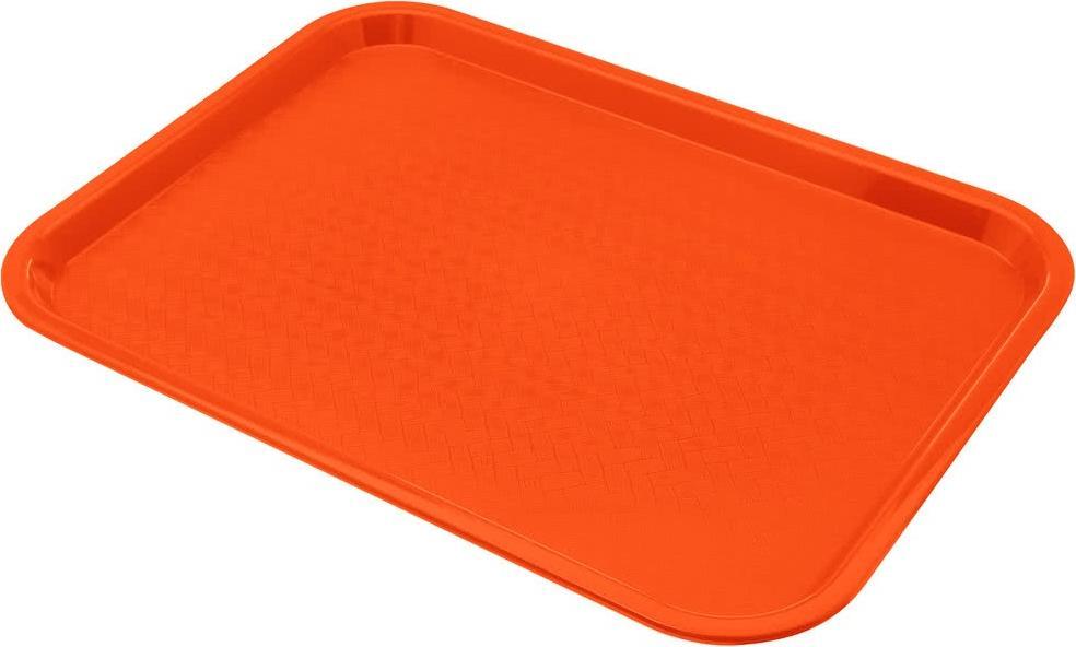 Omcan - 14" x 18" Orange Food Tray (356 mm x 457 mm), Pack of 20 - 80104