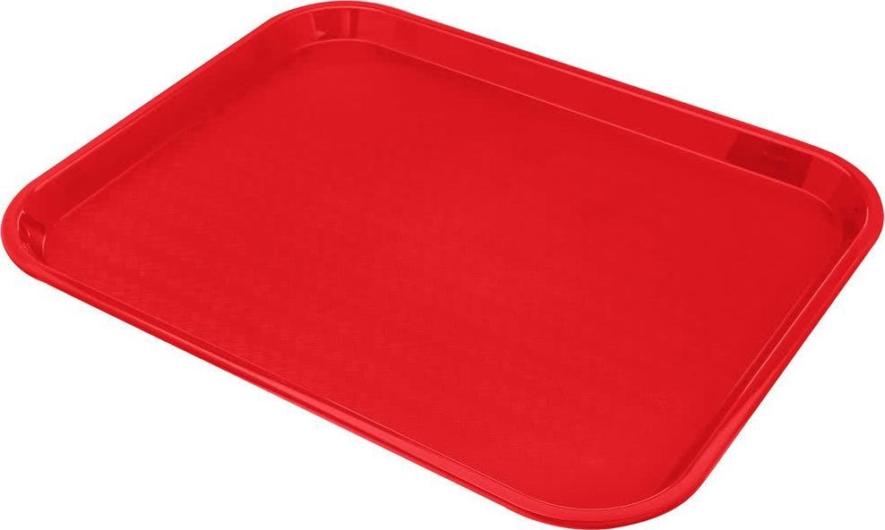 Omcan - 14" x 18" Red Food Tray (356 mm x 457 mm), Pack of 20 - 80105