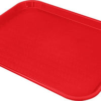 Omcan - 14" x 18" Red Food Tray (356 mm x 457 mm), Pack of 20 - 80105