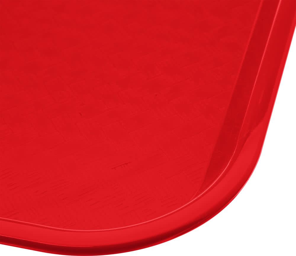 Omcan - 14" x 18" Red Food Tray (356 mm x 457 mm), Pack of 20 - 80105
