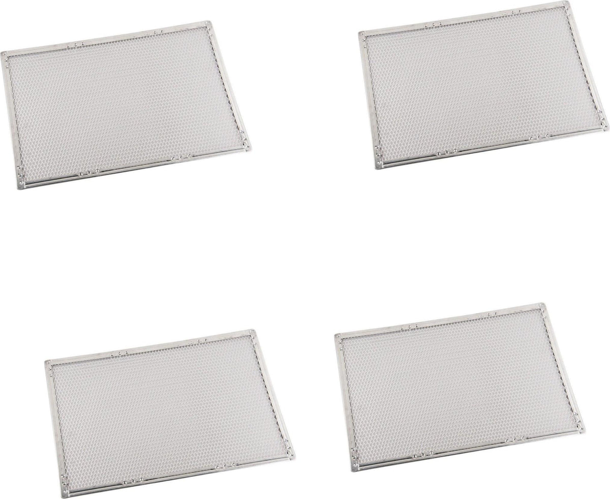 Omcan - 14" x 20" Heavy Duty Crimped Rectangular Pizza Screen, Pack of 3 - 20027