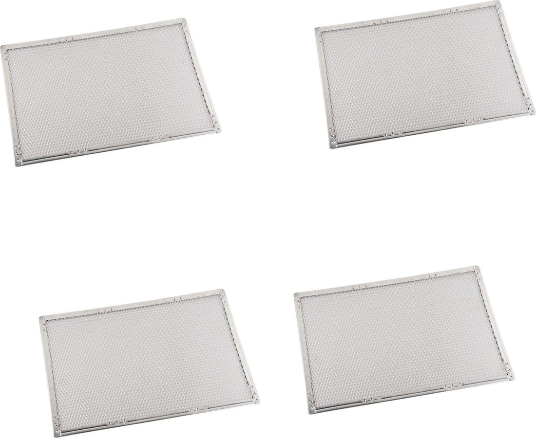 Omcan - 14" x 20" Heavy Duty Crimped Rectangular Pizza Screen, Pack of 4 - 20027