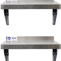 Omcan - 14″ x 36″ Stainless Steel Wall Shelf, Pack of 2 - 46509