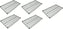 Omcan - 14” x 54” Epoxy Shelf, Pack of 4 - 20132