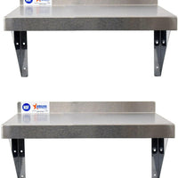 Omcan - 14″ x 60″ Stainless Steel Wall Shelf, Pack of 2 - 46511