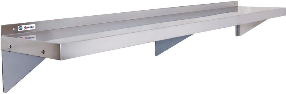 Omcan - 14″ x 72″ Stainless Steel Wall Shelf - 48575