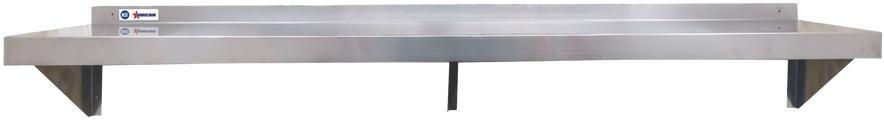 Omcan - 14″ x 84″ Stainless Steel Wall Shelf - 48576