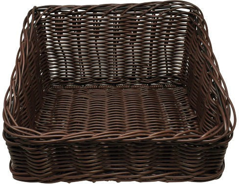 Omcan - 14.5″ x 16.5″ x 10″ Rectangular Wicker Basket, Pack of 2 - 43111