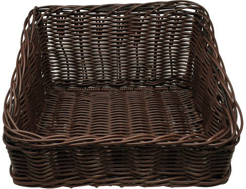 Omcan - 14.5″ x 16.5″ x 10″ Rectangular Wicker Basket, Pack of 3 - 43111