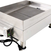 Omcan - 14"x 19" 3.6kW Electric Charbroiler With Grill and Griddle Plate - 49885