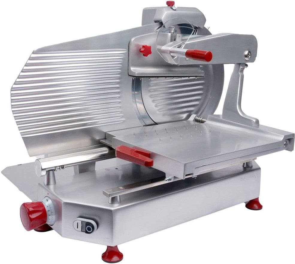Omcan - 15" Blade Horizontal Belt-Driven Meat Slicer - 39584