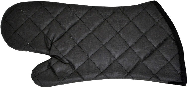 Omcan - 15" Charcoal Black Flame Resistant Oven Mitt, Pack of 30 - 46345