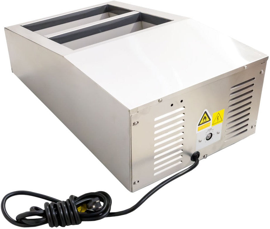 Omcan - 15″ Countertop Refrigerated Prep Rail with 4 x GN 1/6 Pans Capacity - 47861