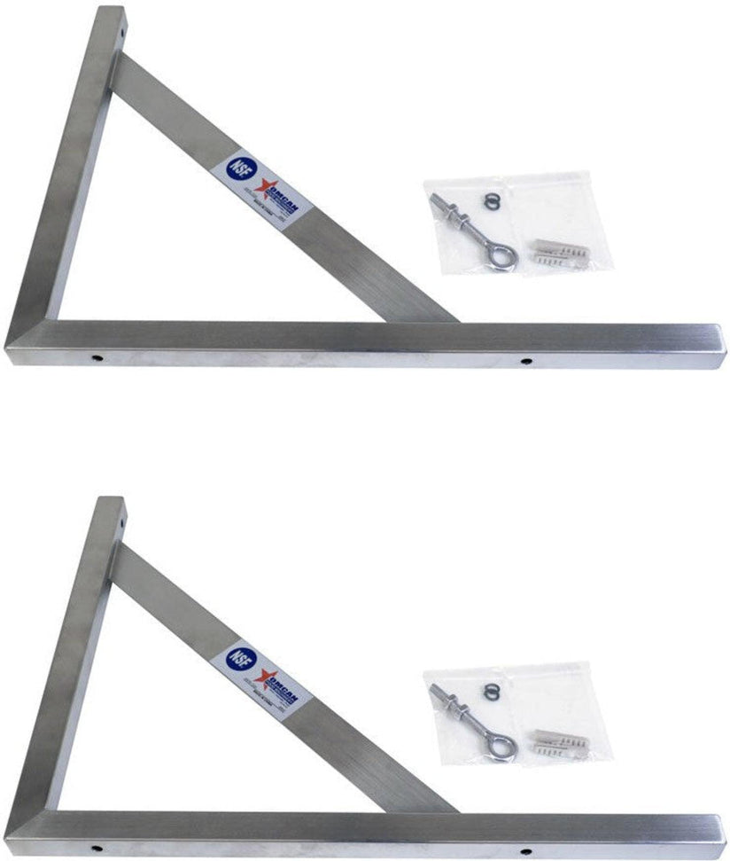 Omcan - 15" Deep Wall Mount Stainless Steel Fish Scaler Holder, Pack of 2 - 80637