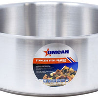 Omcan - 15 QT Stainless Steel Brazier with Cover - 80427