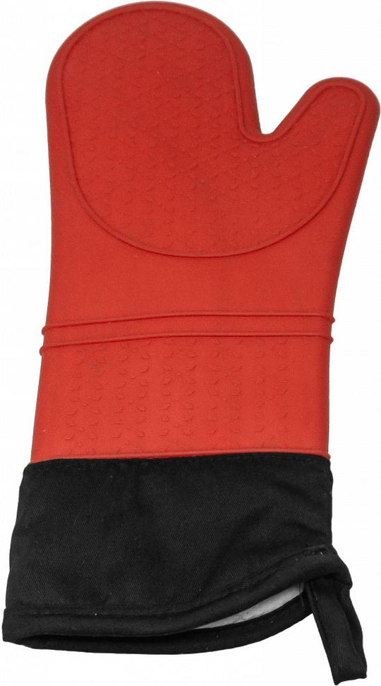 Omcan - 15″ Red Silicone Oven Mitt, Pack of 15 - 81045