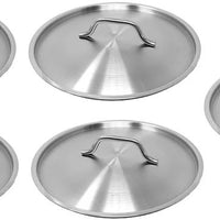 Omcan - 15" Stainless Steel Lid, Pack of 5 - 80458