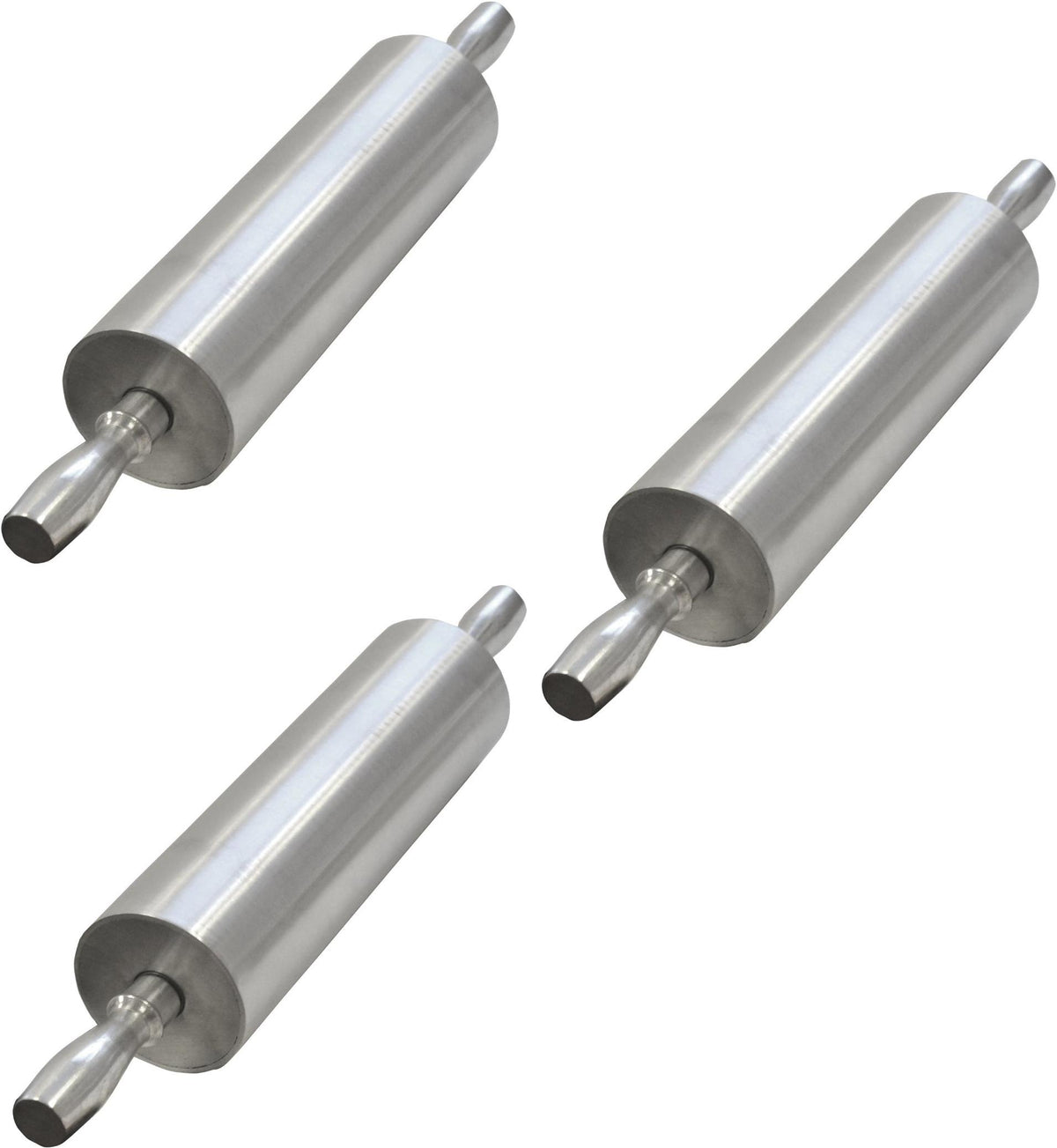 Omcan - 15" Standard Aluminum 6 Rolling Pin, Pack of 2 - 27677