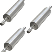 Omcan - 15" Standard Aluminum 6 Rolling Pin, Pack of 3 - 27677