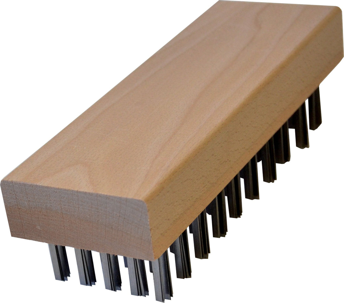 Omcan - #15 Wooden Block Brush, Pack of 4 - 10451